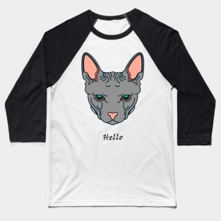 My cat say Hello Baseball T-Shirt